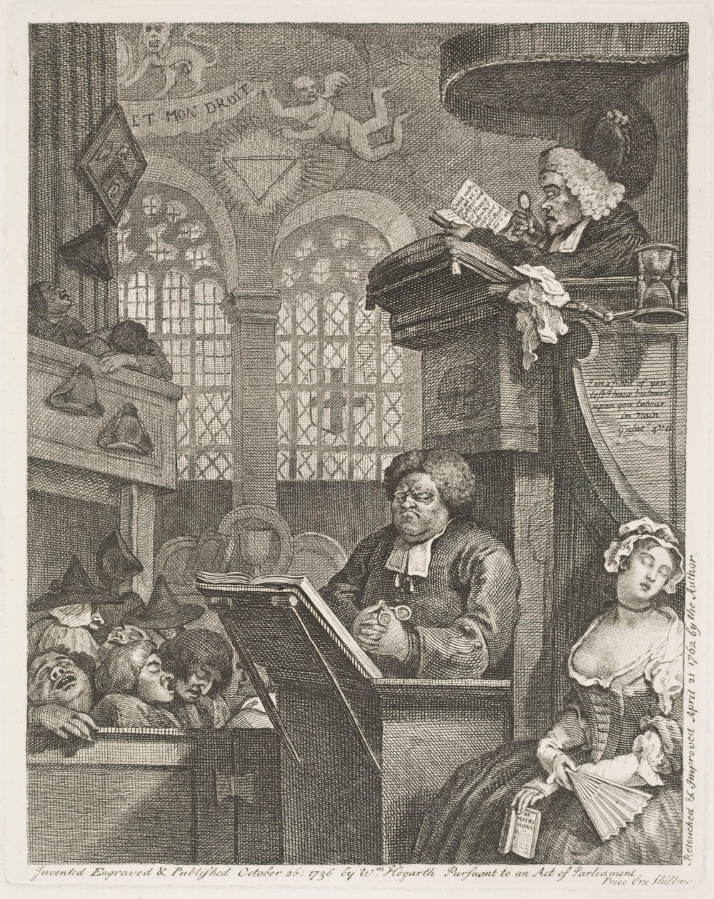 I fedeli addormentati da William Hogarth