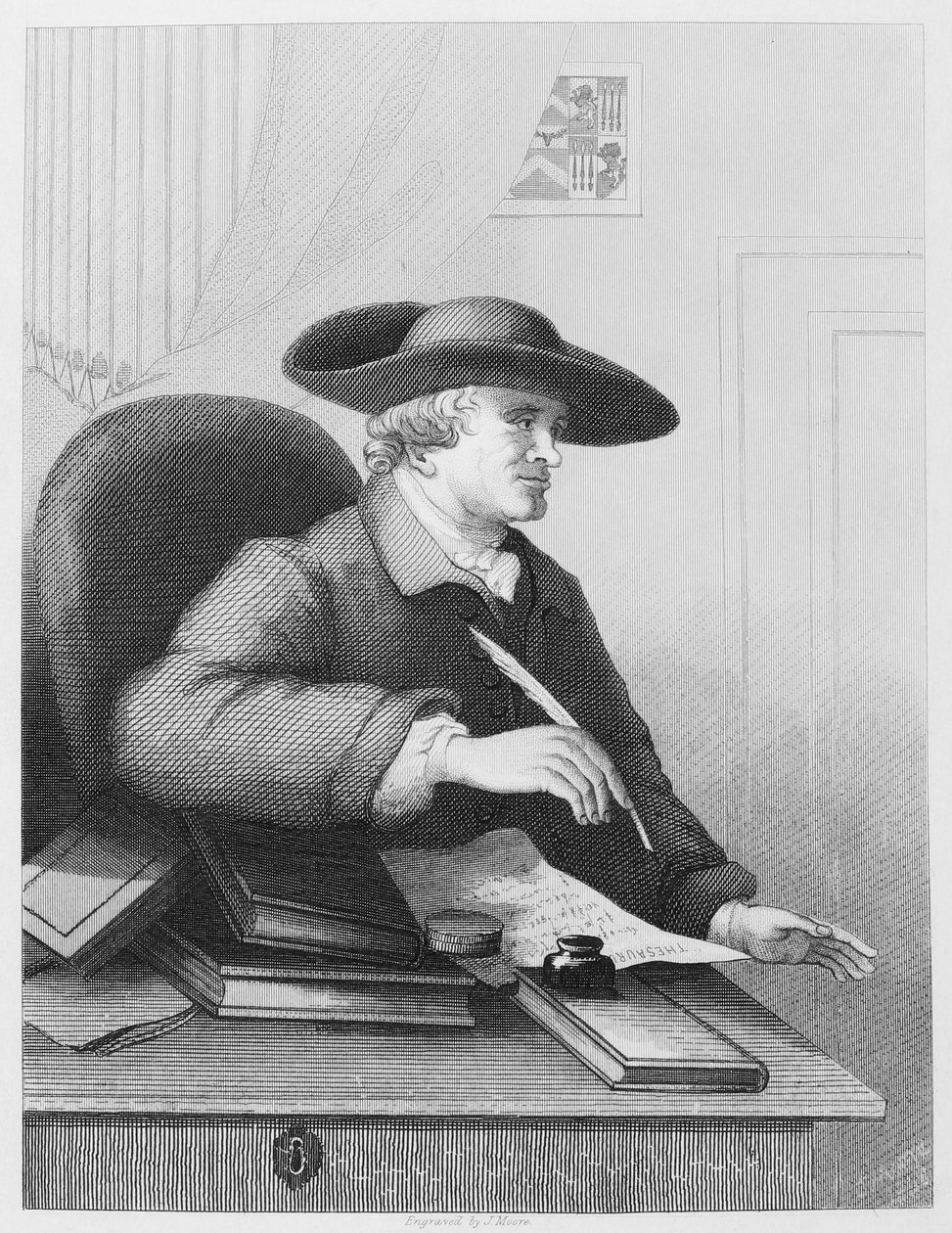 Dr Thomas Morell lo studioso e stampatore da William Hogarth
