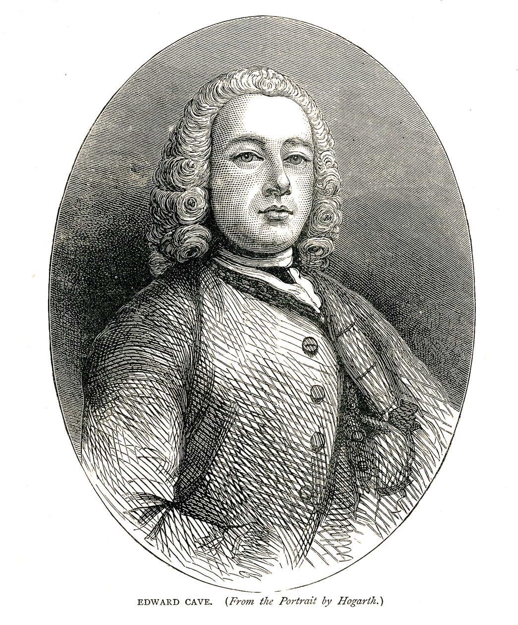Edward Cave, c.1700 da William Hogarth
