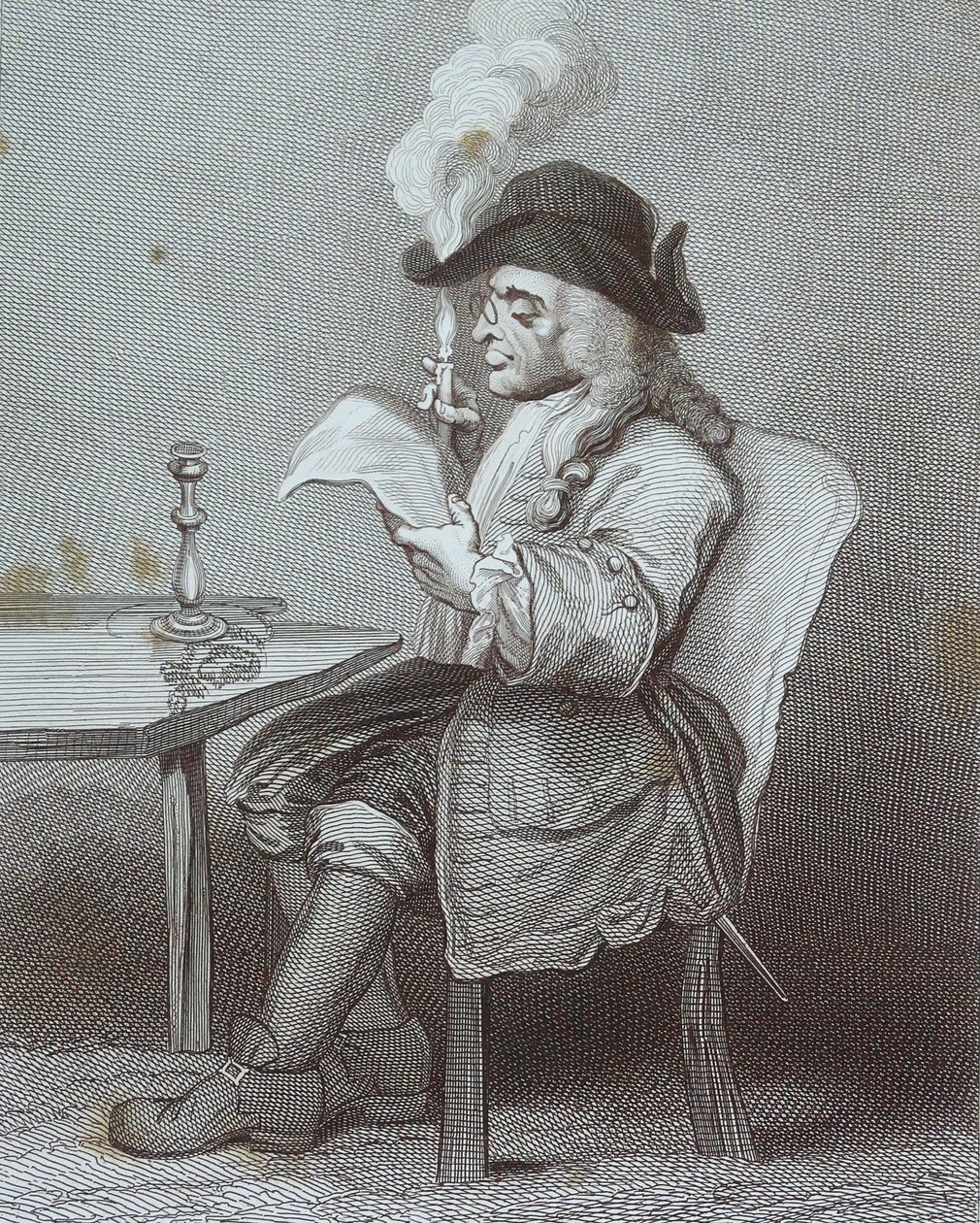 Il Politico (incisione) da William Hogarth