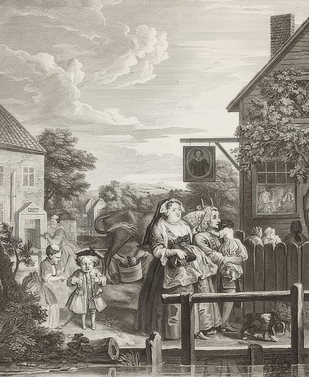 Sera. Da: Le quattro ore del giorno. 1738 da William Hogarth