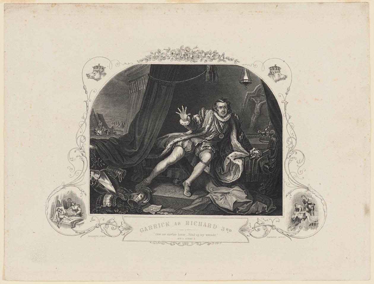 Garrick come Riccardo III da William Hogarth