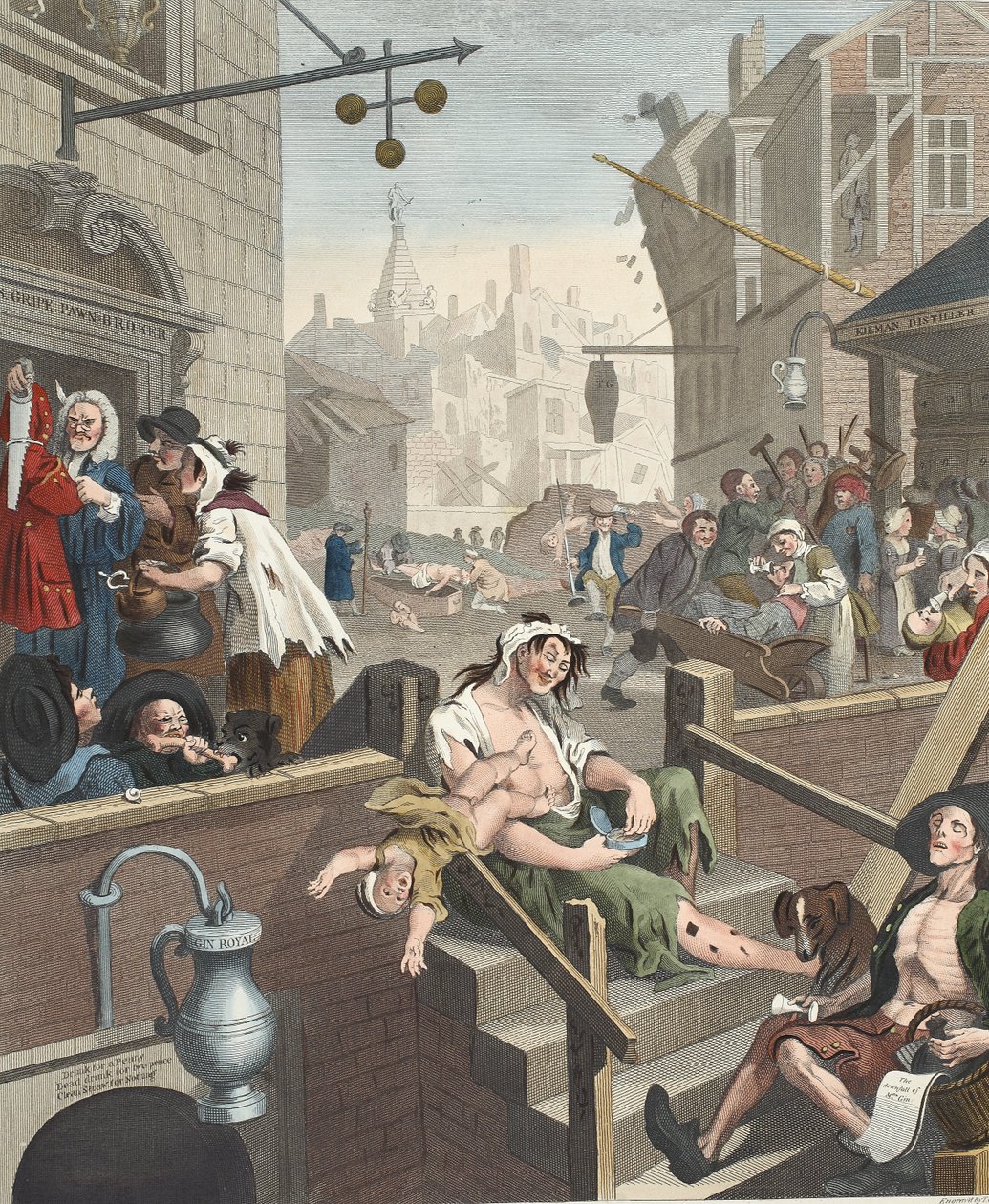 Gin Lane, illustrazione da 
