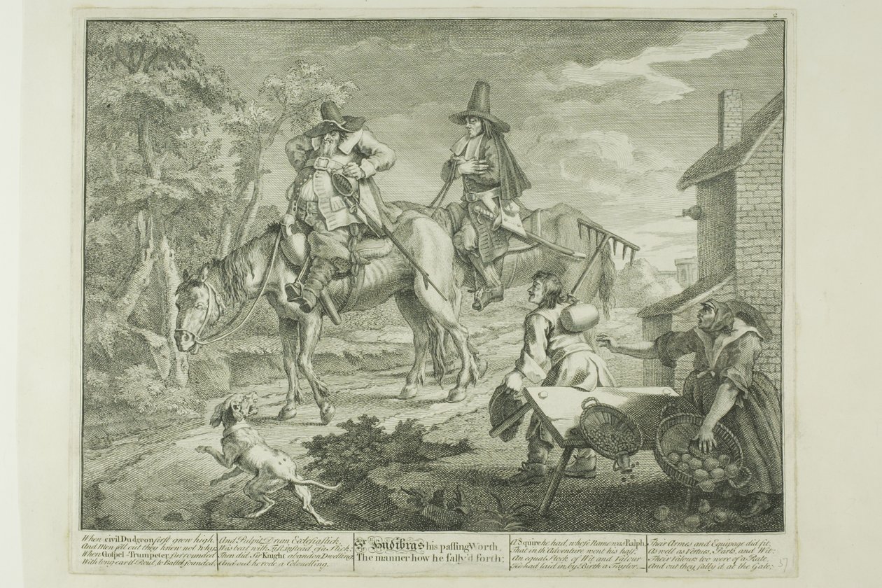 Hudibras Sallying Forth, secondo piatto di Hudibras da William Hogarth