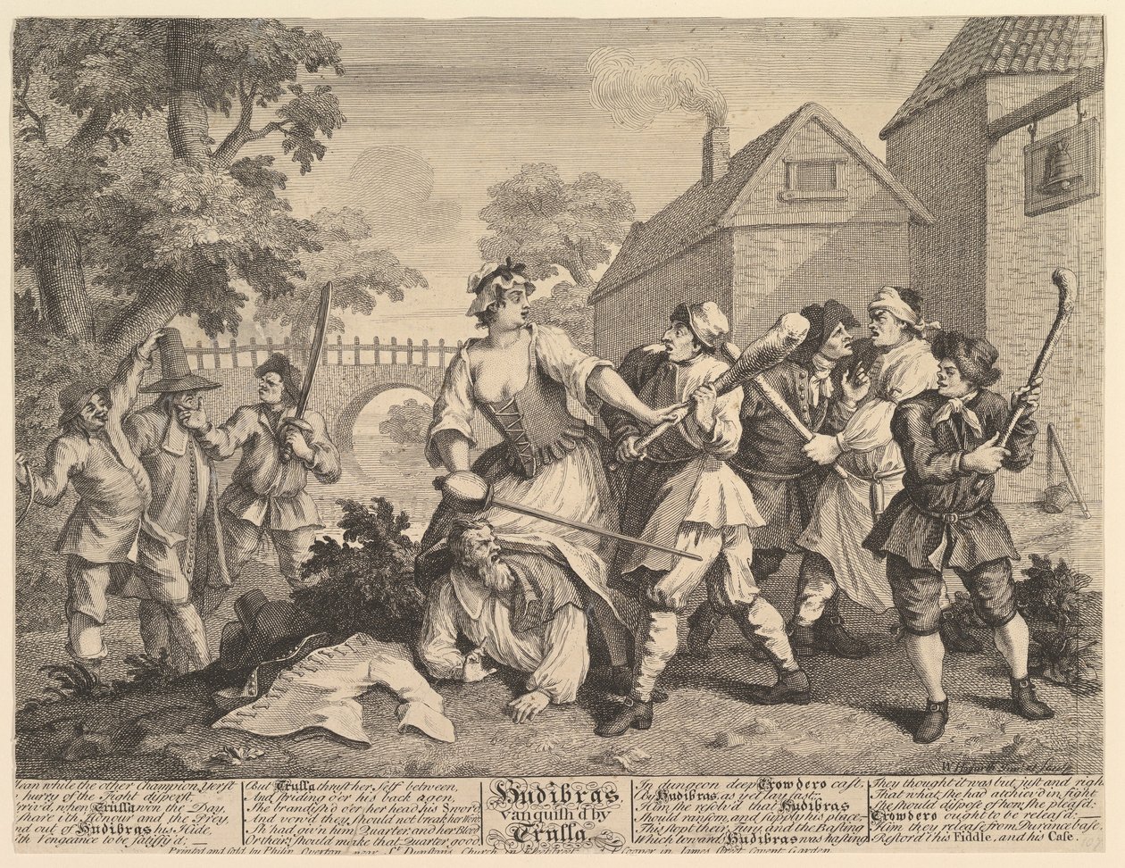 Hudibras sconfitto da Trulla, Dodici grandi illustrazioni per Samuel Butler, febbraio 1725-26 da William Hogarth