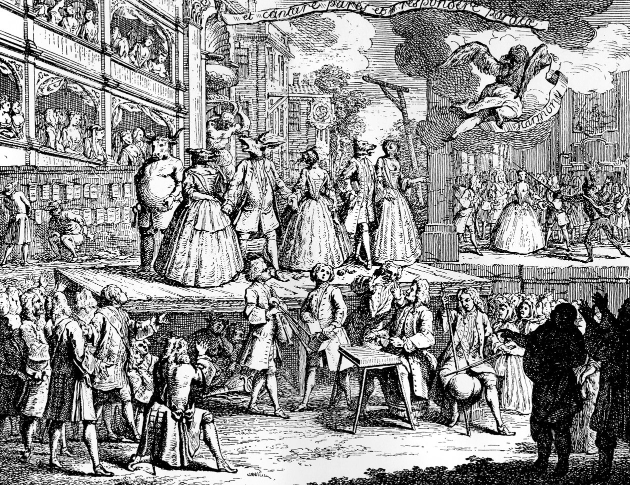 Se la musica può incantare i cuori, 1730 da William Hogarth