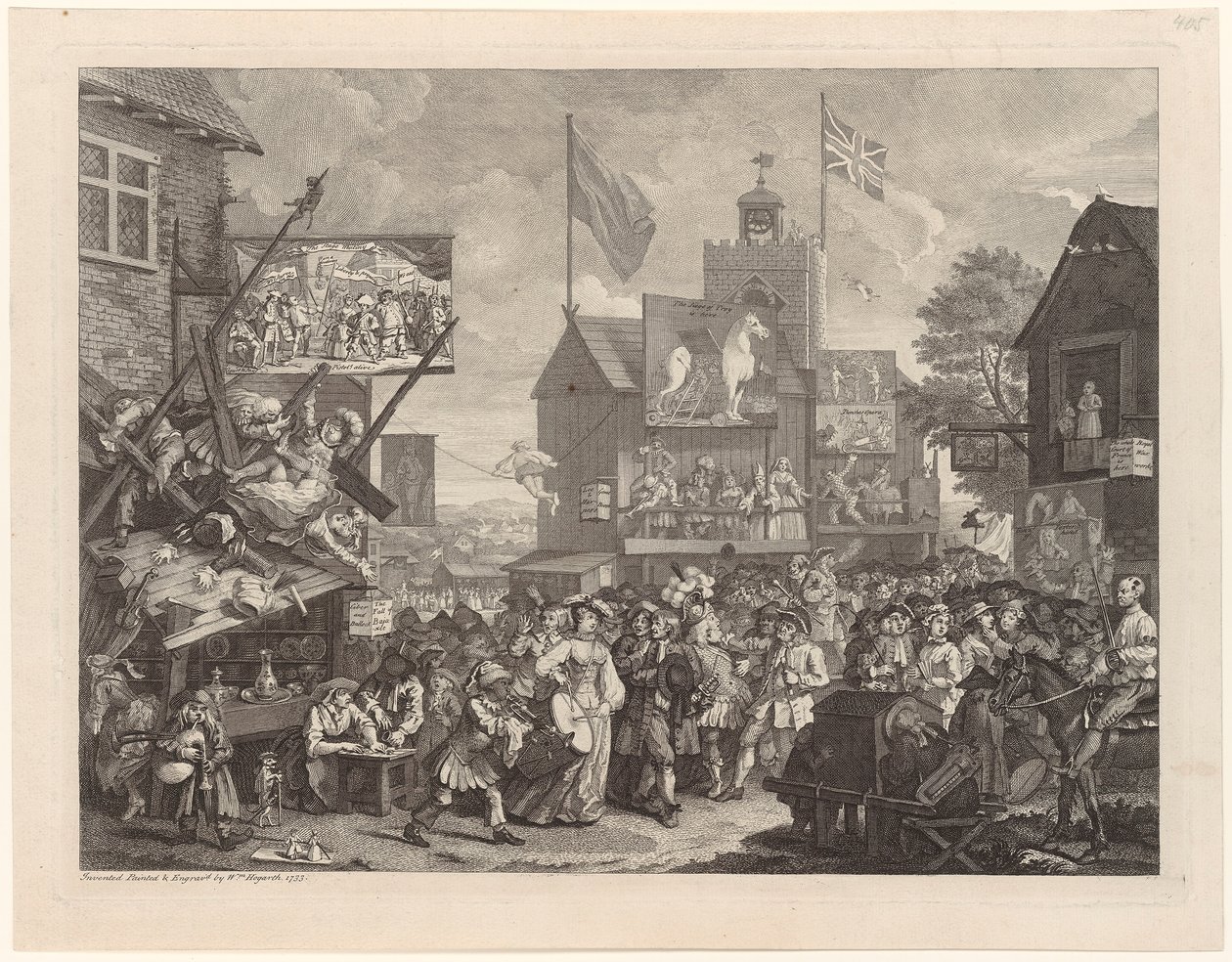 Fiera a Southwark da William Hogarth