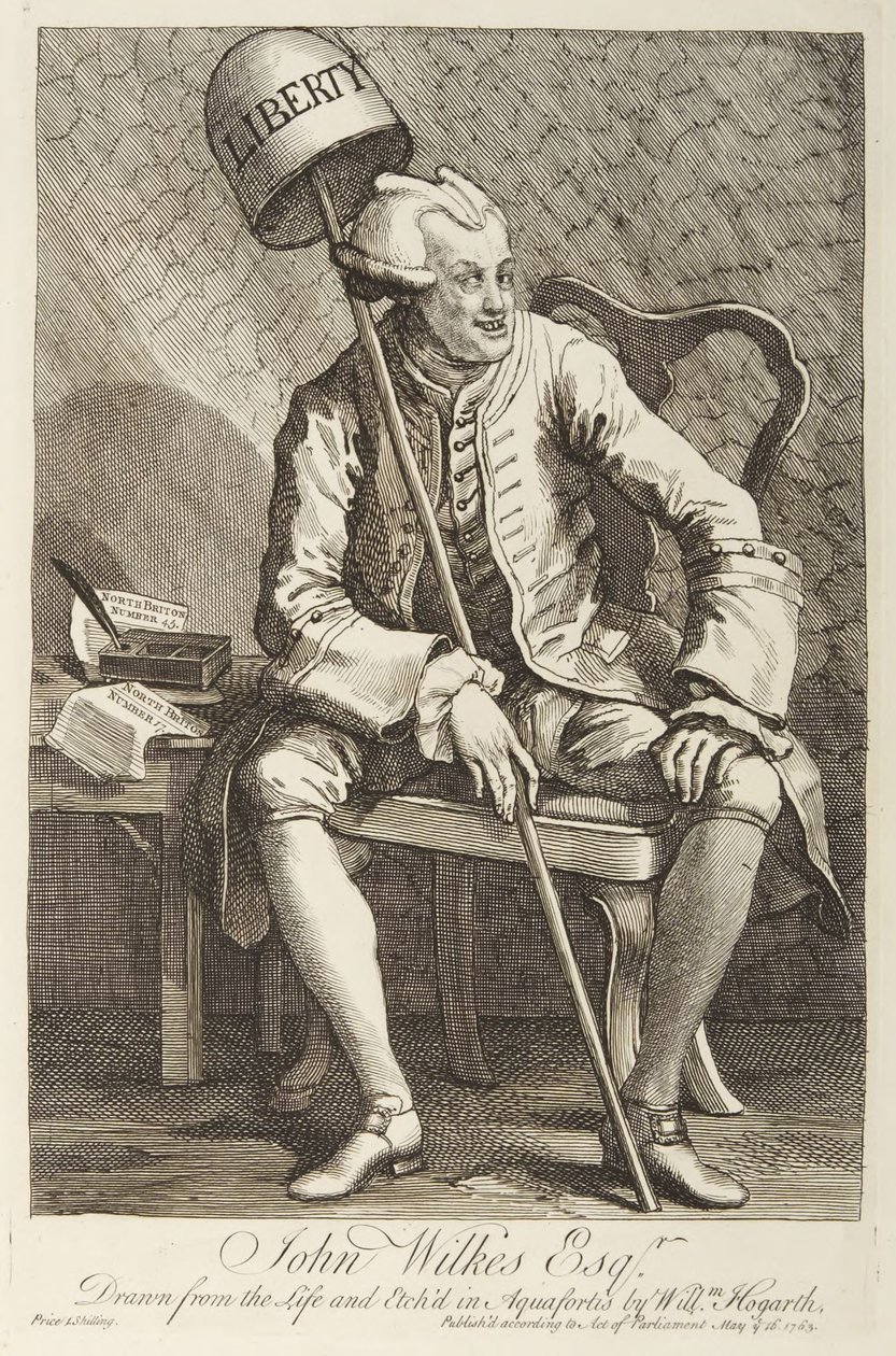 John Wilkes da William Hogarth