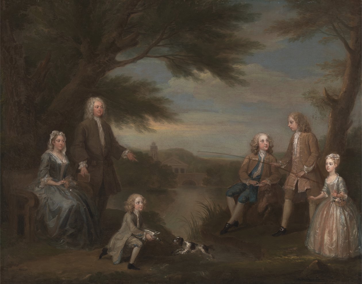 John ed Elizabeth Jeffreys e i loro Figli da William Hogarth
