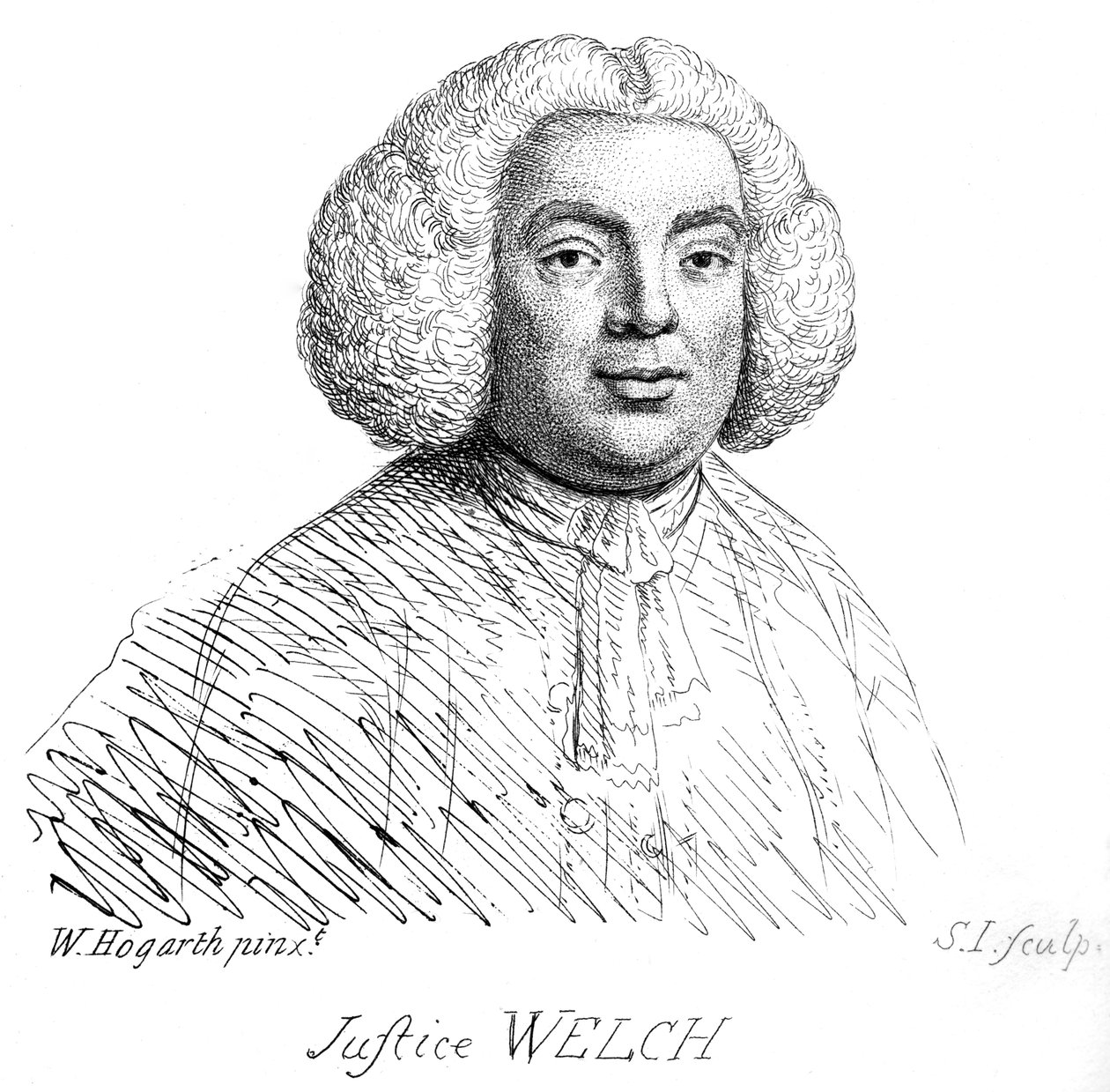 Giustizia Welch - ritratto di William Hogarth da William Hogarth