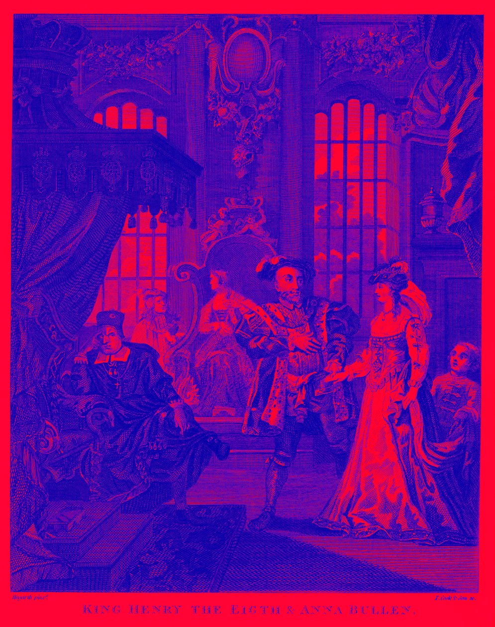 Re Enrico VIII e Anna Bolena di William Hogarth da William Hogarth