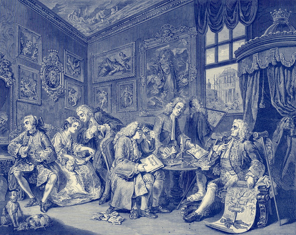 Matrimonio alla moda di William Hogarth da William Hogarth