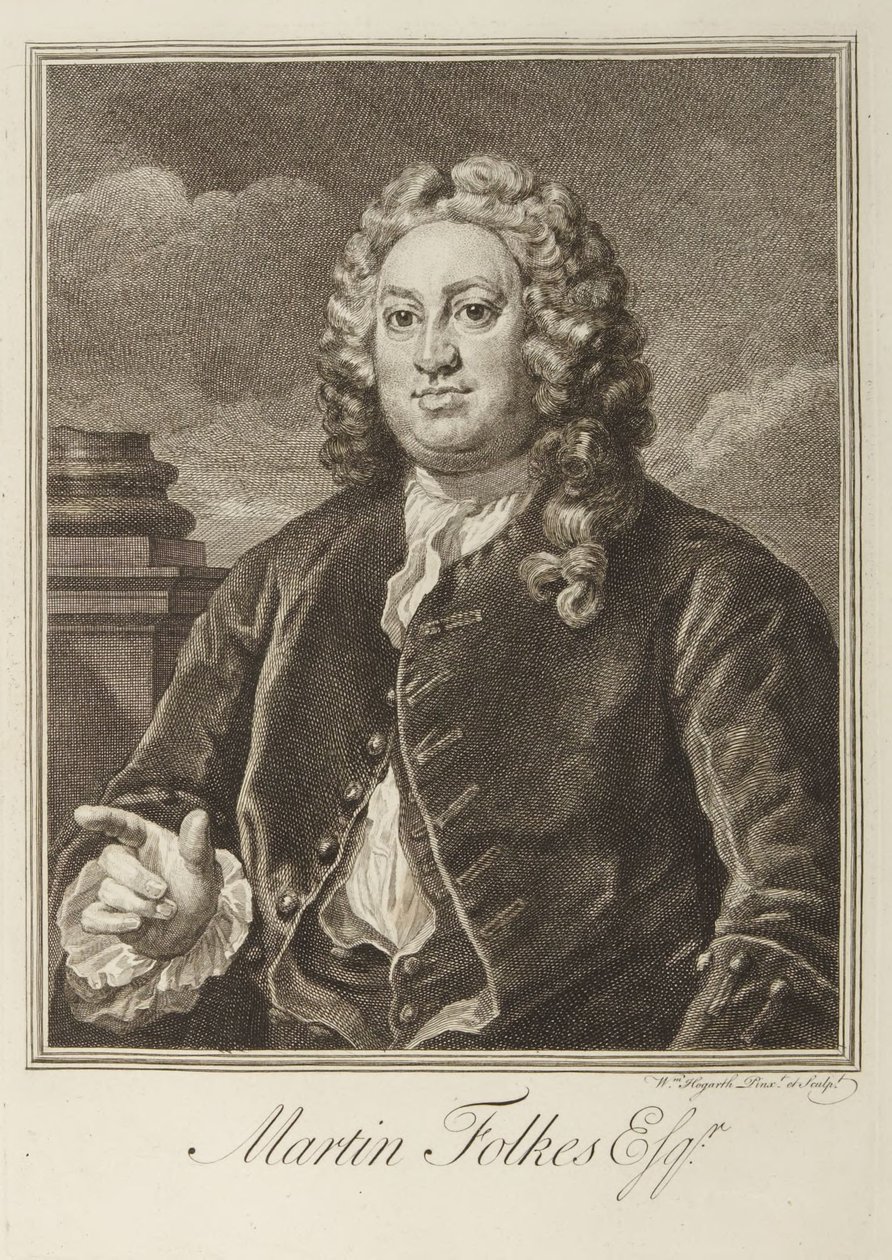 Martin Folkes da William Hogarth