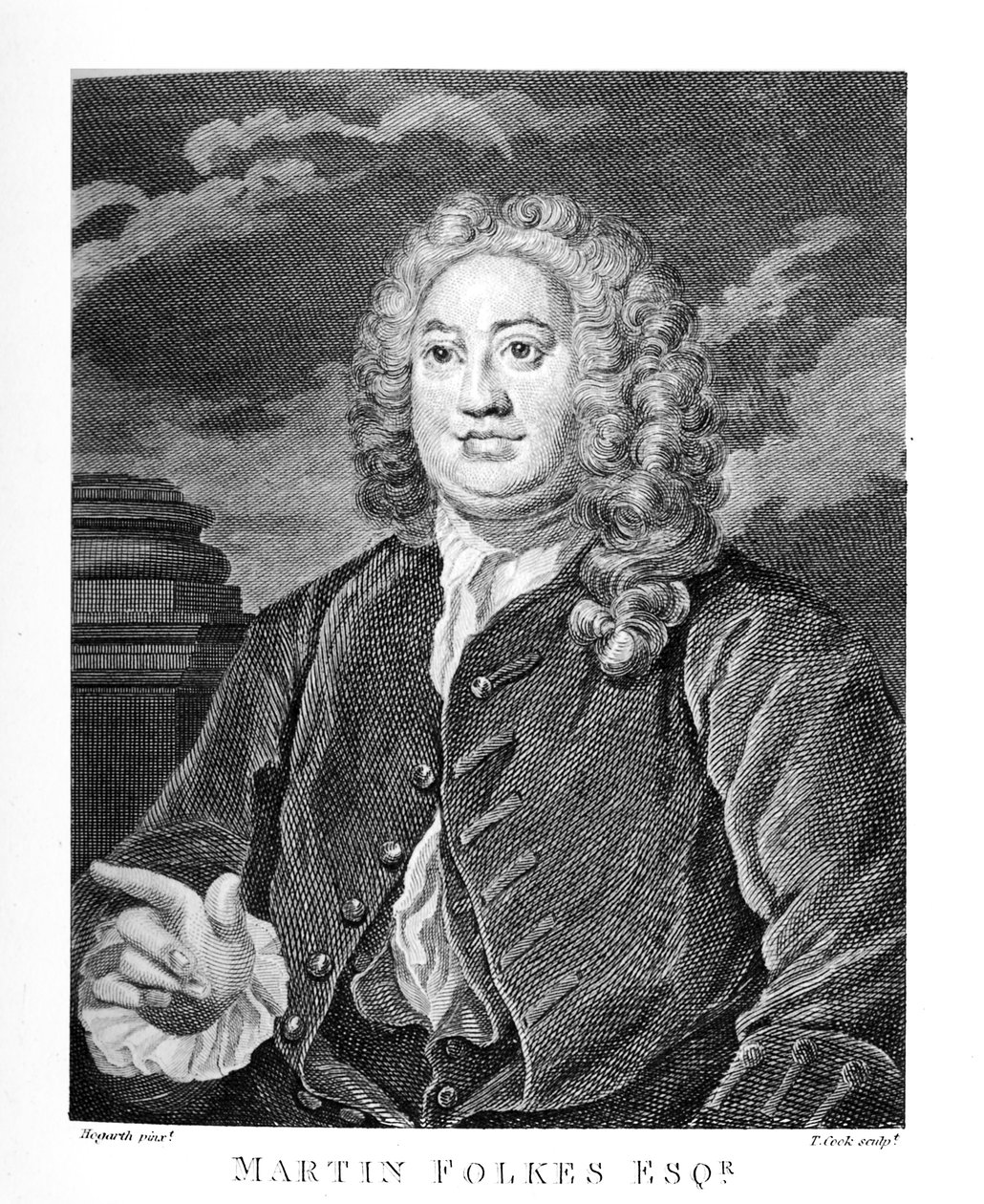 Martin Folkes da William Hogarth
