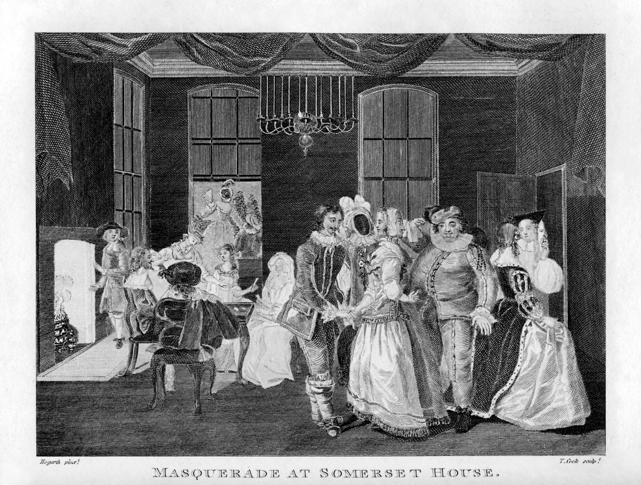 Mascherata a Somerset House da William Hogarth