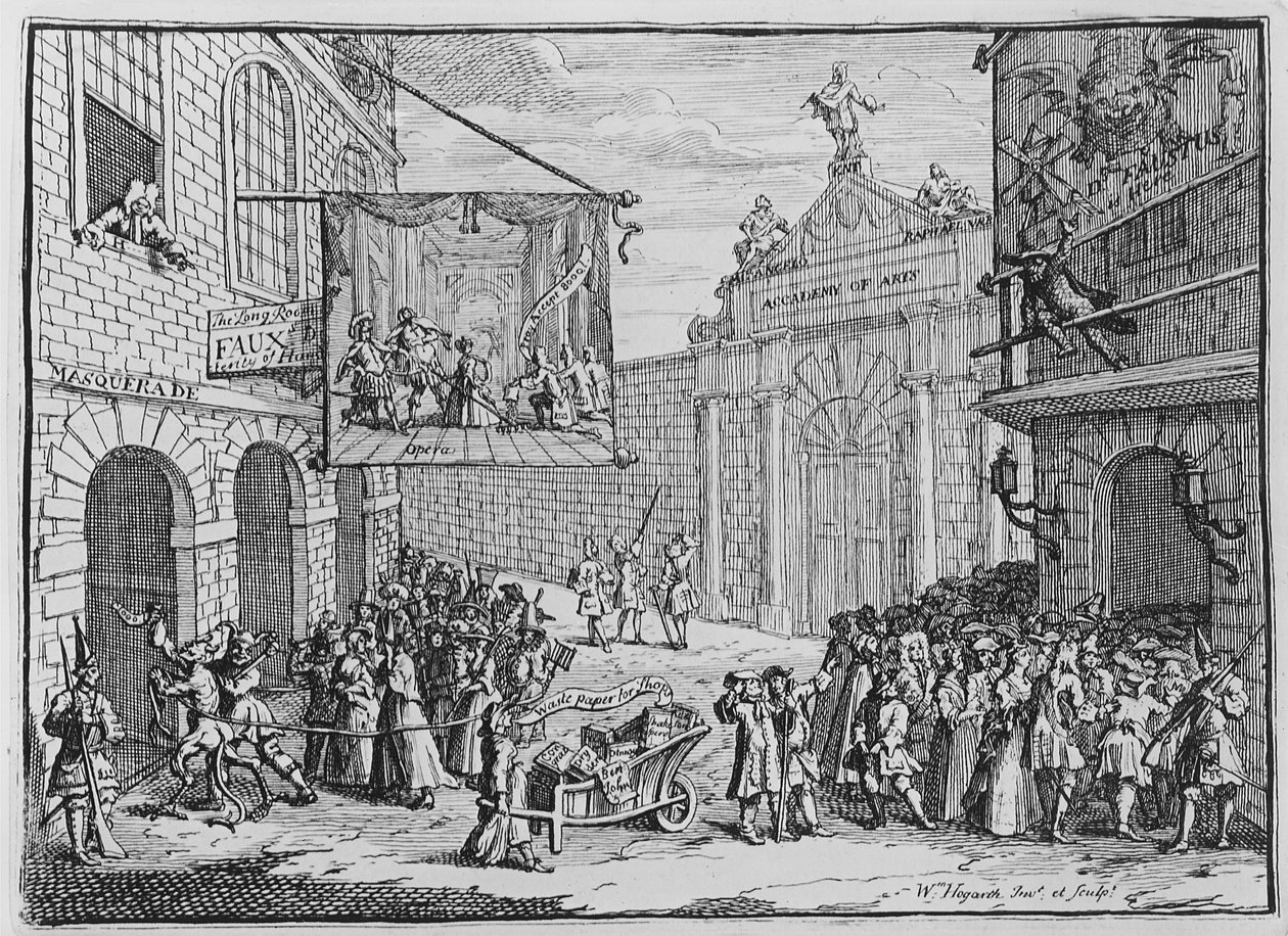 Mascherate e Opere, Burlington Gate, 1724 da William Hogarth