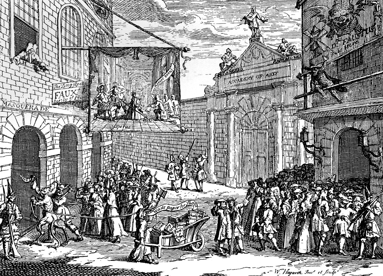 Mascherate e opere, 1724 da William Hogarth