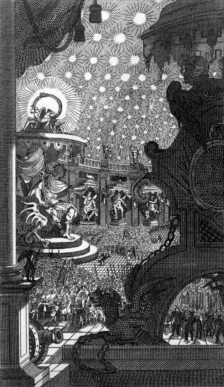 Paradiso perduto di Milton da William Hogarth
