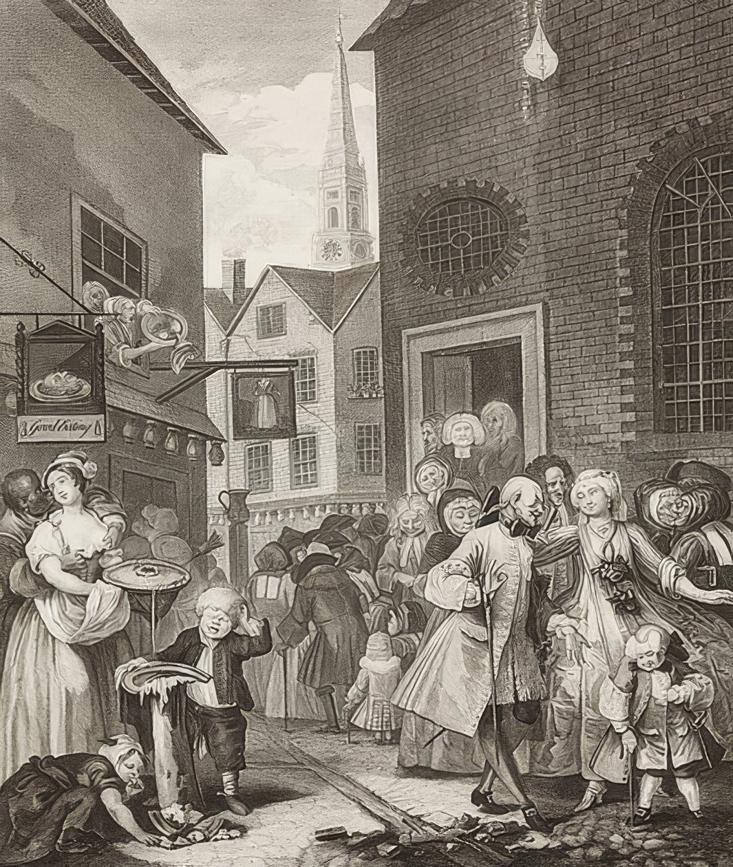 Mezzogiorno, da: Le quattro ore del giorno da William Hogarth