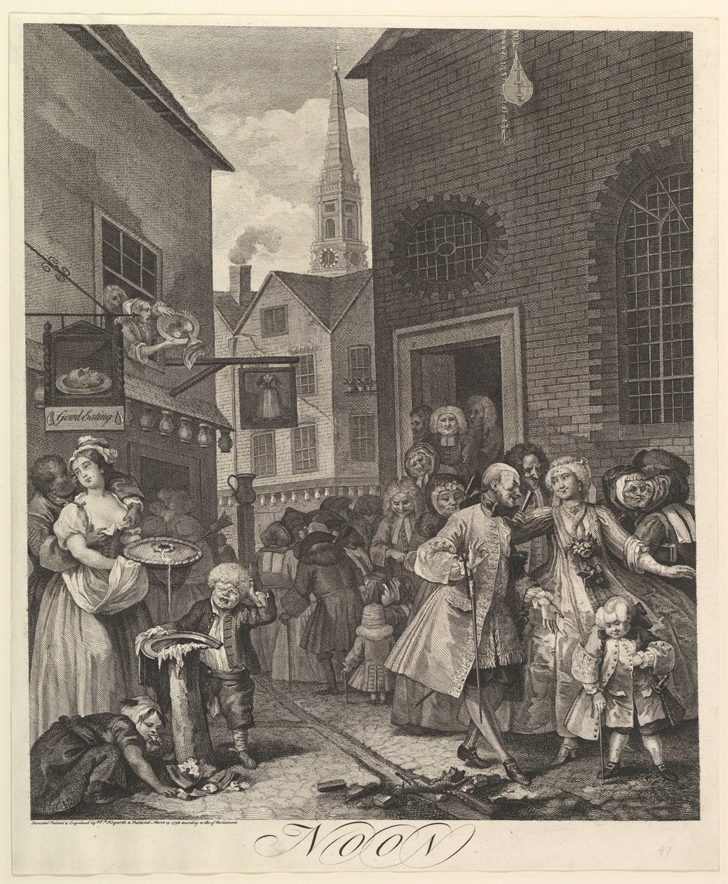 Mezzogiorno: I quattro momenti della giornata da William Hogarth