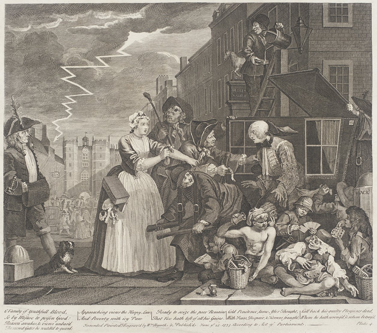 O vanità del sangue giovanile da William Hogarth