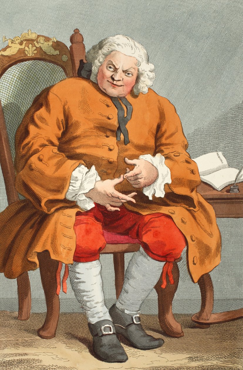 Ritratto di Simon Fraser, Lord Lovat, 25 agosto 1746, illustrazione da 