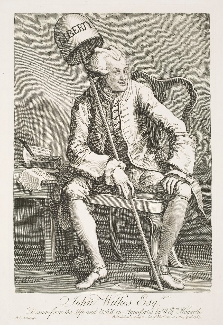 Ritratto di John Wilkes, Esquire da William Hogarth