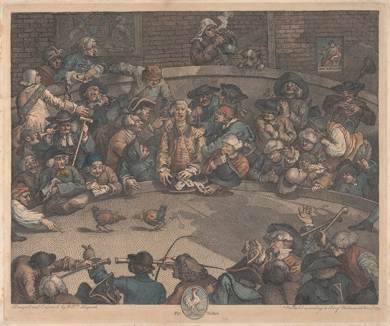 Sport Reale, Biglietto del Pozzo da William Hogarth