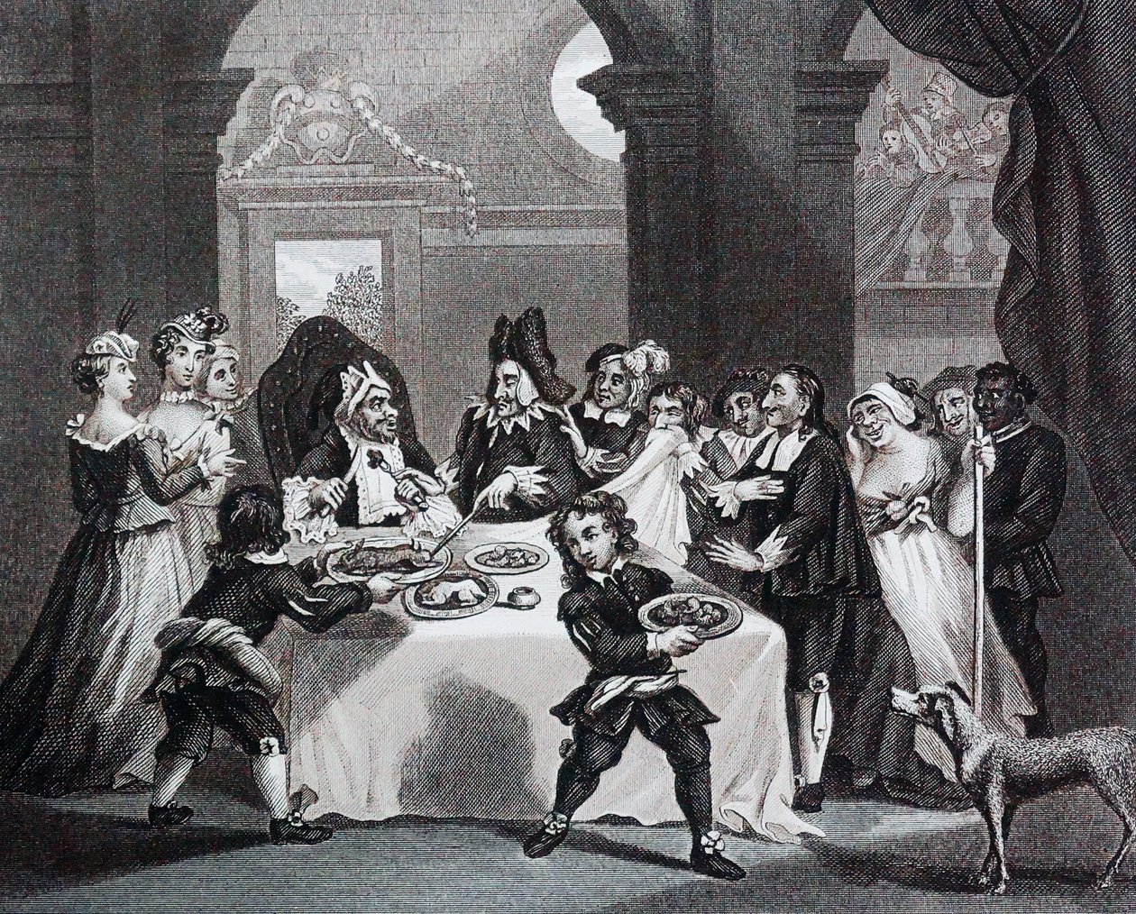 Sancho al banchetto, affamato dal suo medico di William Hogarth da William Hogarth