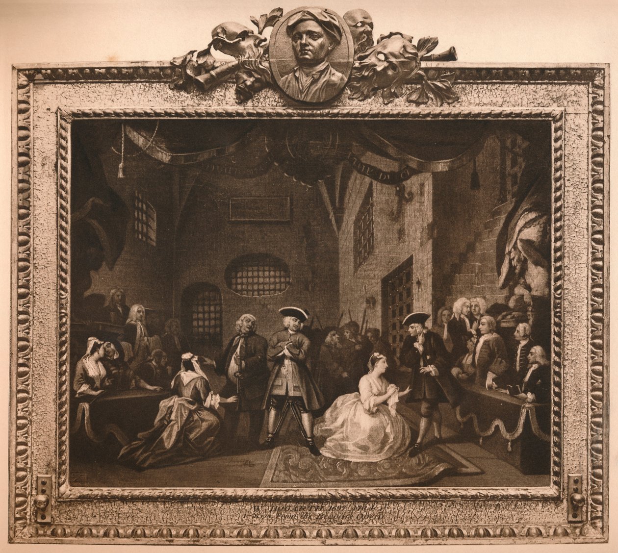 Scena da The Beggars Opera VI, 1731 da William Hogarth
