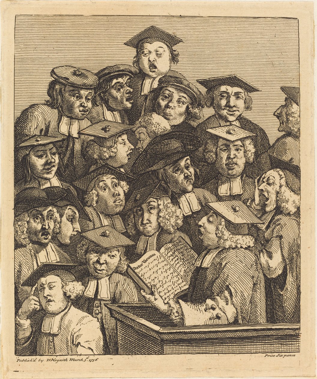 Studiosi a una lezione da William Hogarth