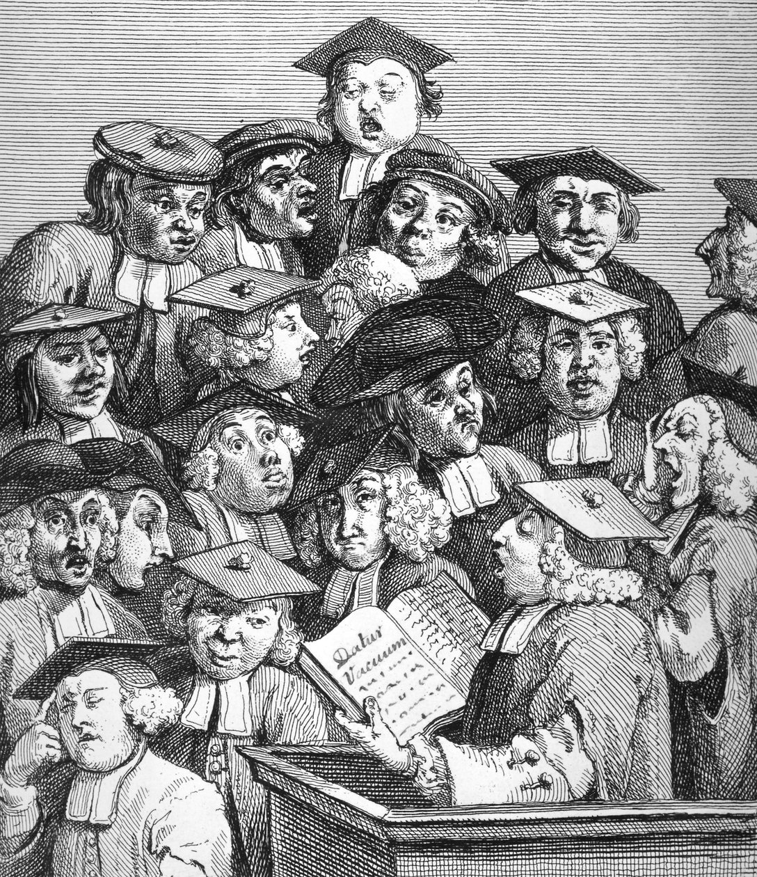 Studiosi a una lezione, 20 gennaio 1736-37 da William Hogarth