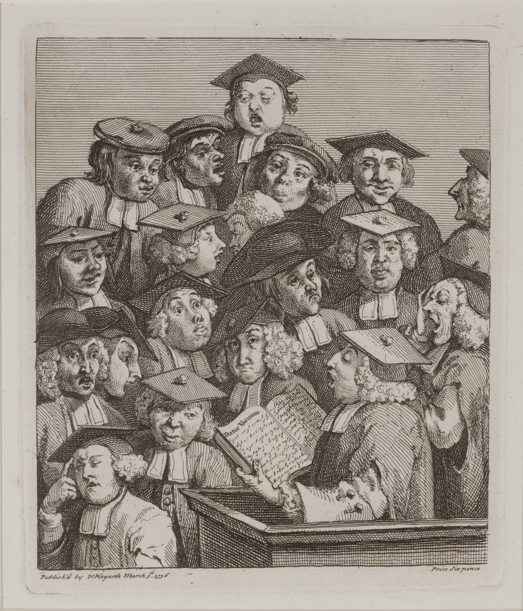 Studiosi a una lezione, 3 marzo da William Hogarth