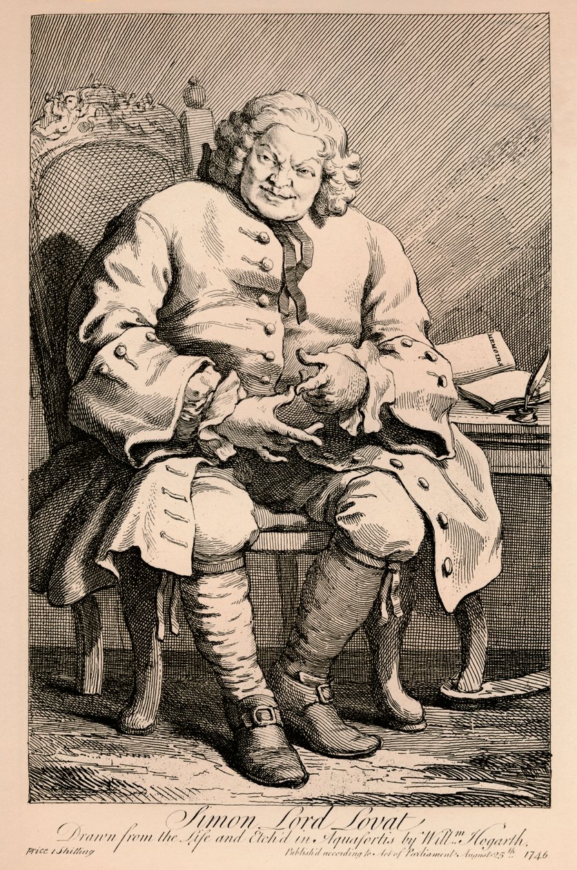 Simon, Lord Lovat, 1746 da William Hogarth
