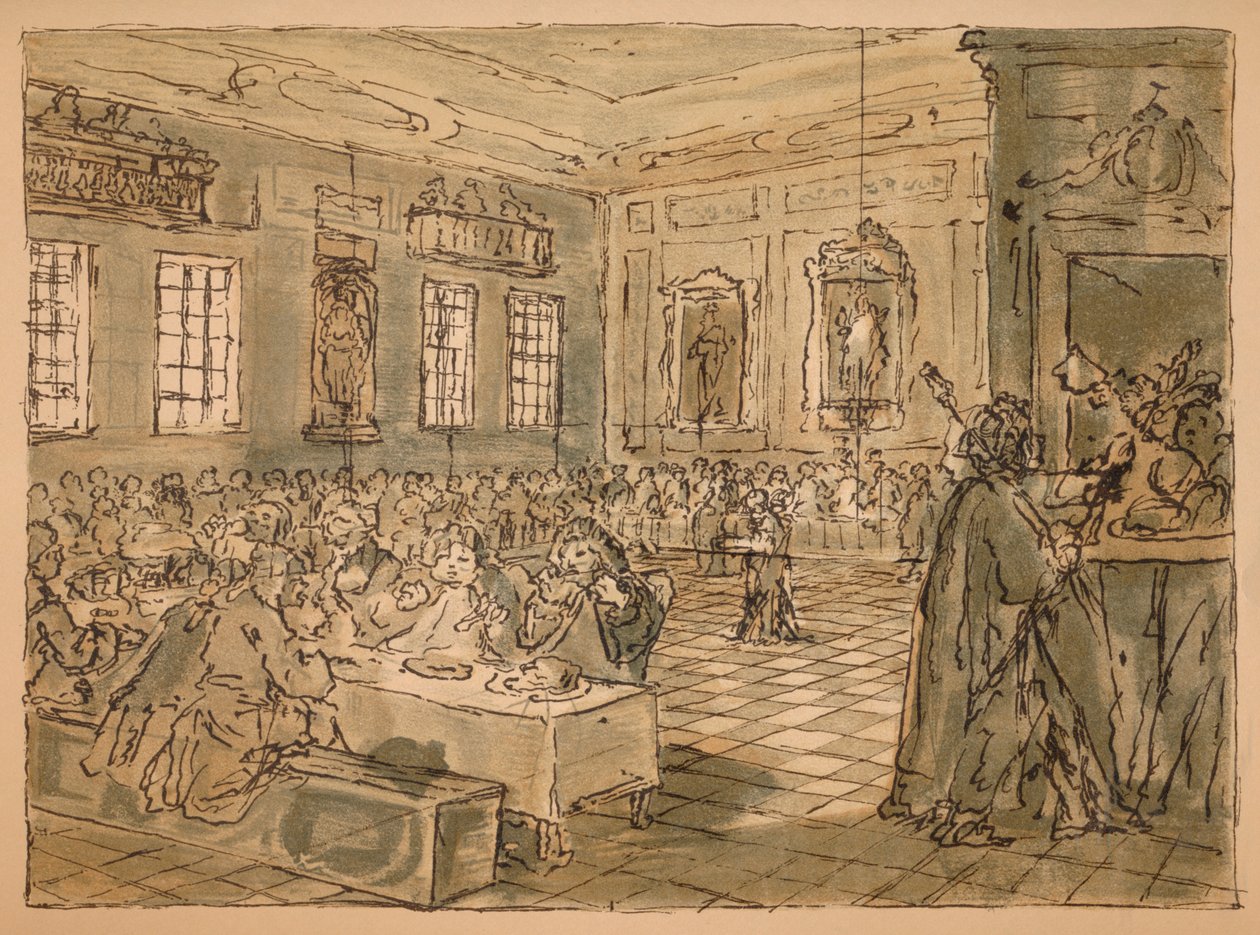 Schizzo per Industria e Ozio - Tavola VIII, 1747 da William Hogarth