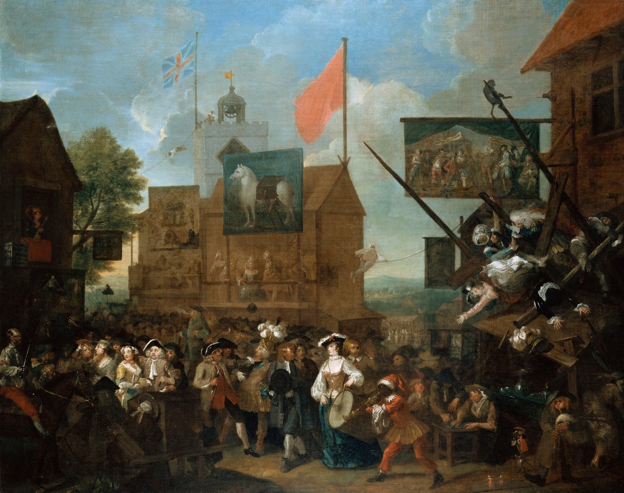 Fiera di Southwark, 1733 da William Hogarth