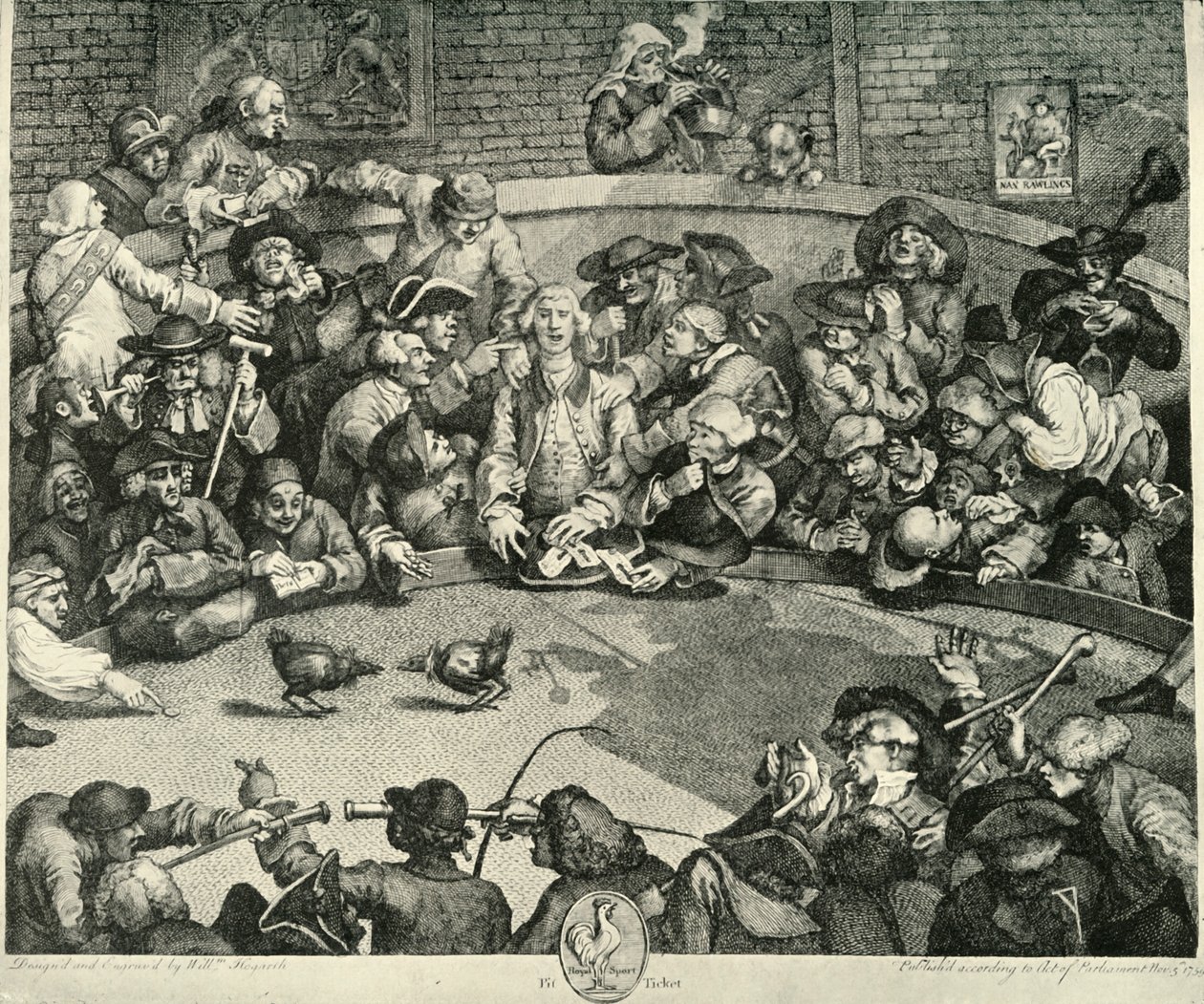 Sport nel XVIII secolo, c1720-1764, 1925 da William Hogarth
