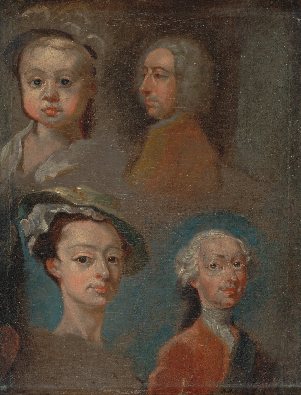 Studi di teste da William Hogarth