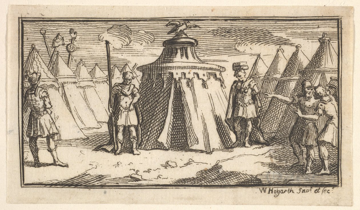 Rimozione della cintura militare o cintura John Beaver, punizioni militari romane da William Hogarth