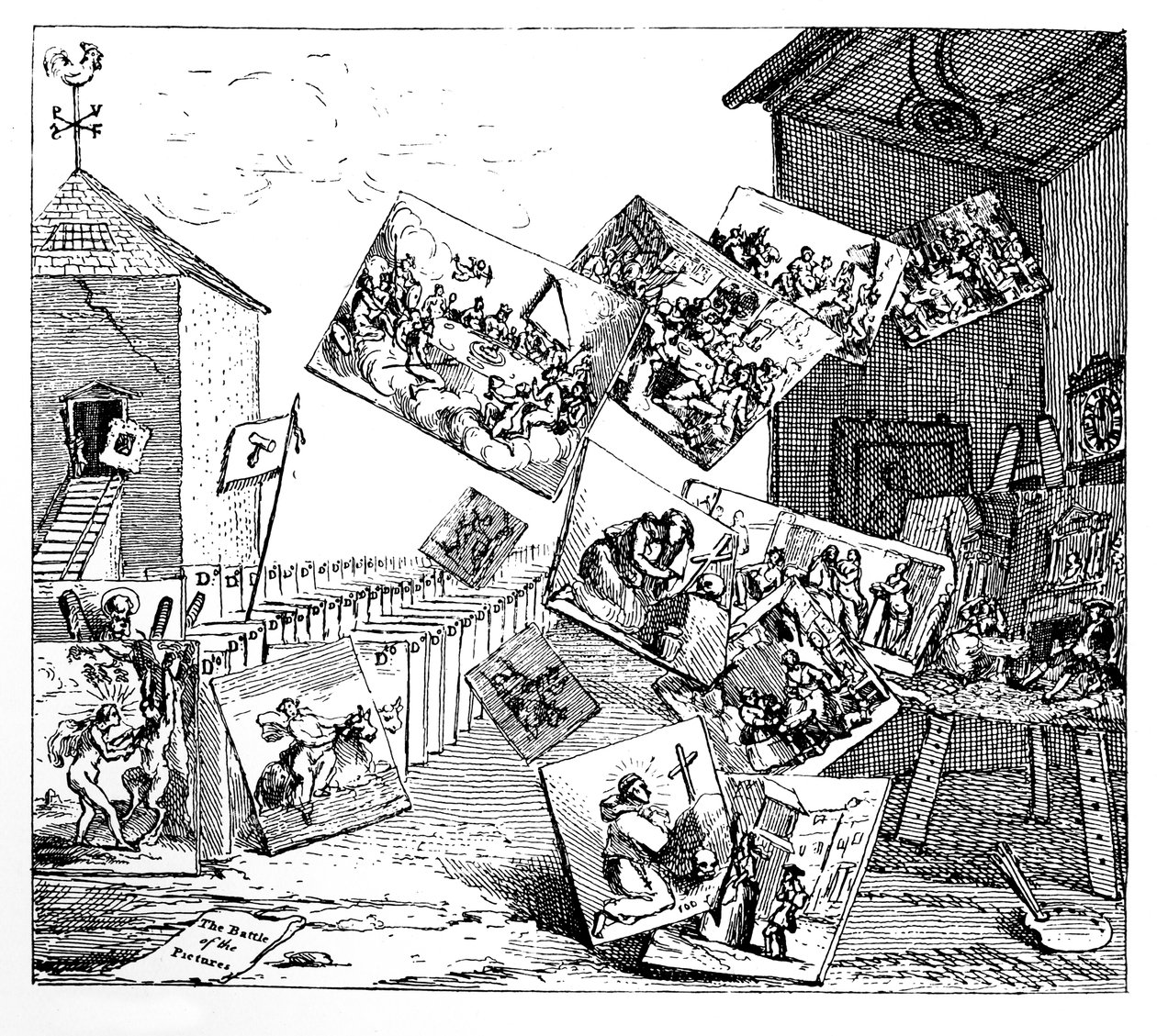 La battaglia delle immagini da William Hogarth