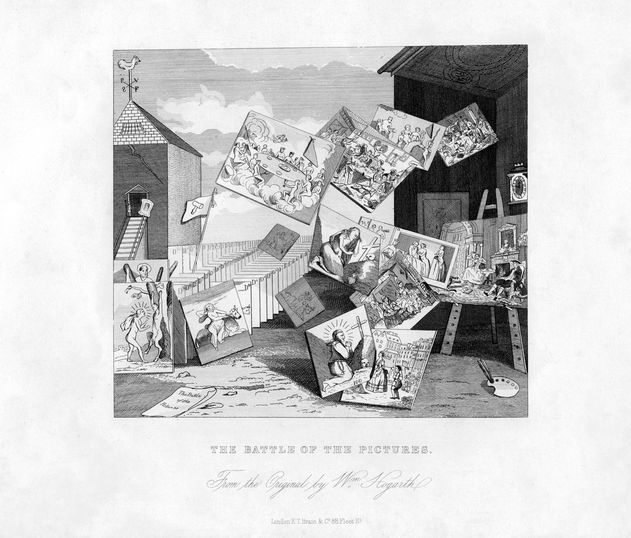 La battaglia delle immagini, XIX secolo da William Hogarth