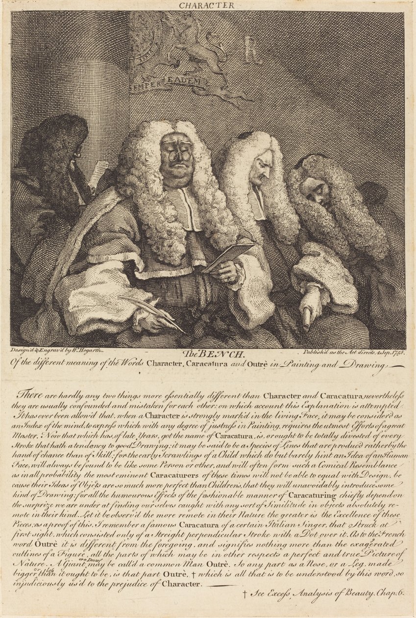 La panchina da William Hogarth