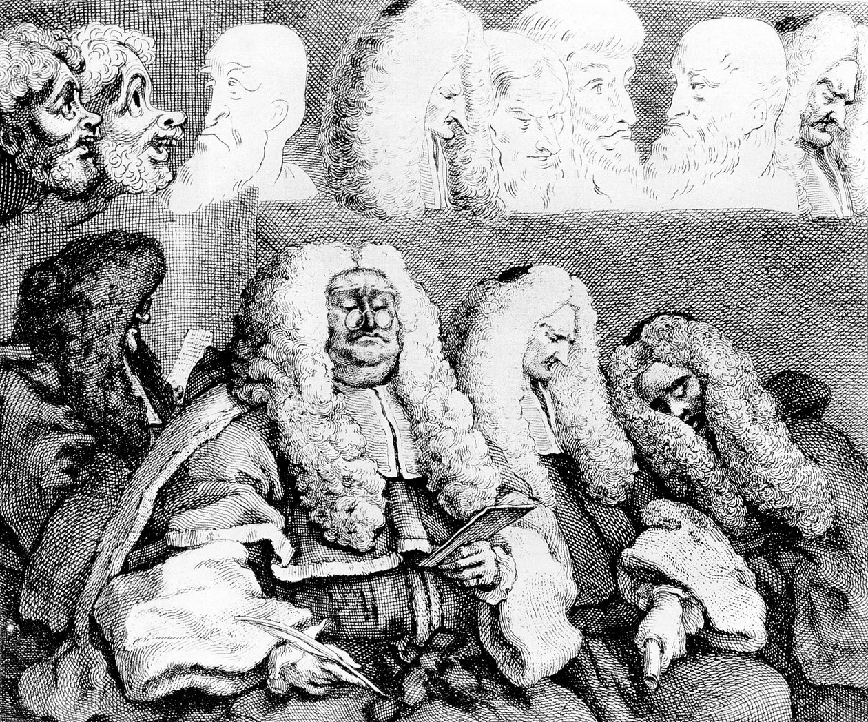 La panchina, 1758 da William Hogarth