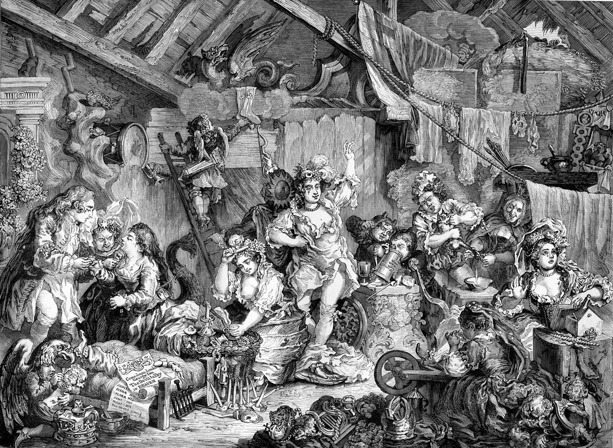La compagnia degli attori di William Hogarth da William Hogarth