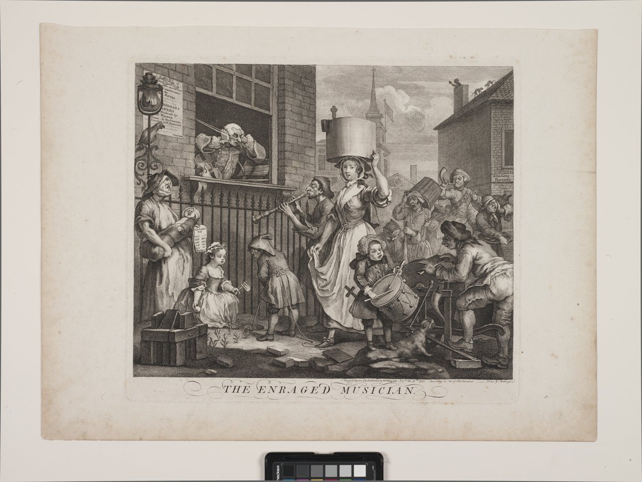 Il Musicista Infuriato da William Hogarth
