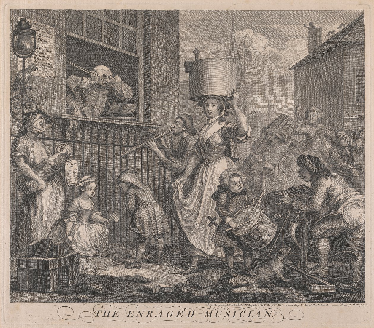 Il Musicista Infuriato da William Hogarth