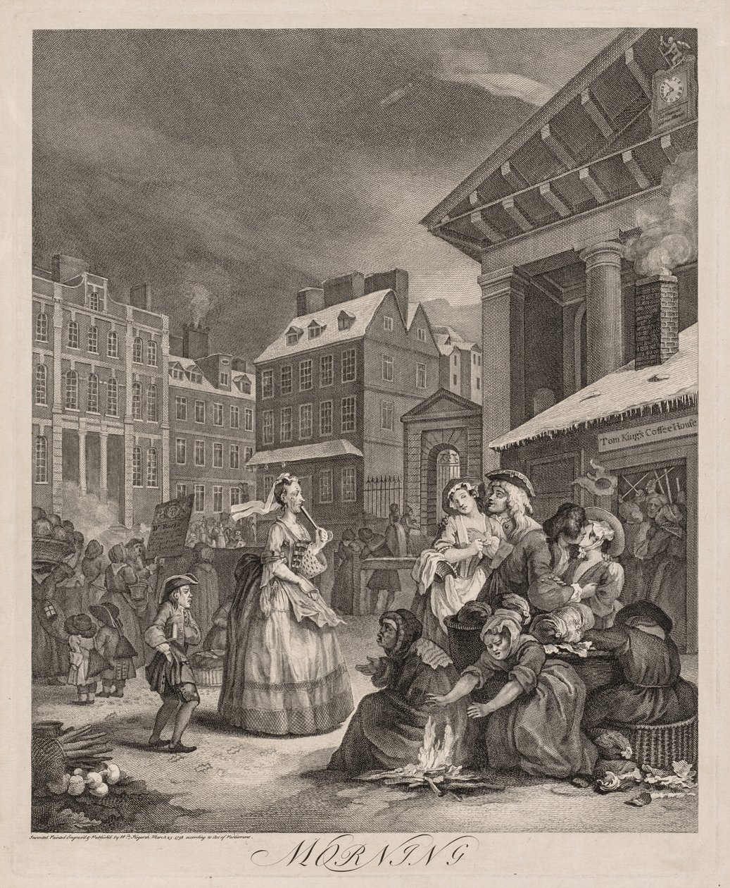 Le quattro ore del giorno, 1738 da William Hogarth