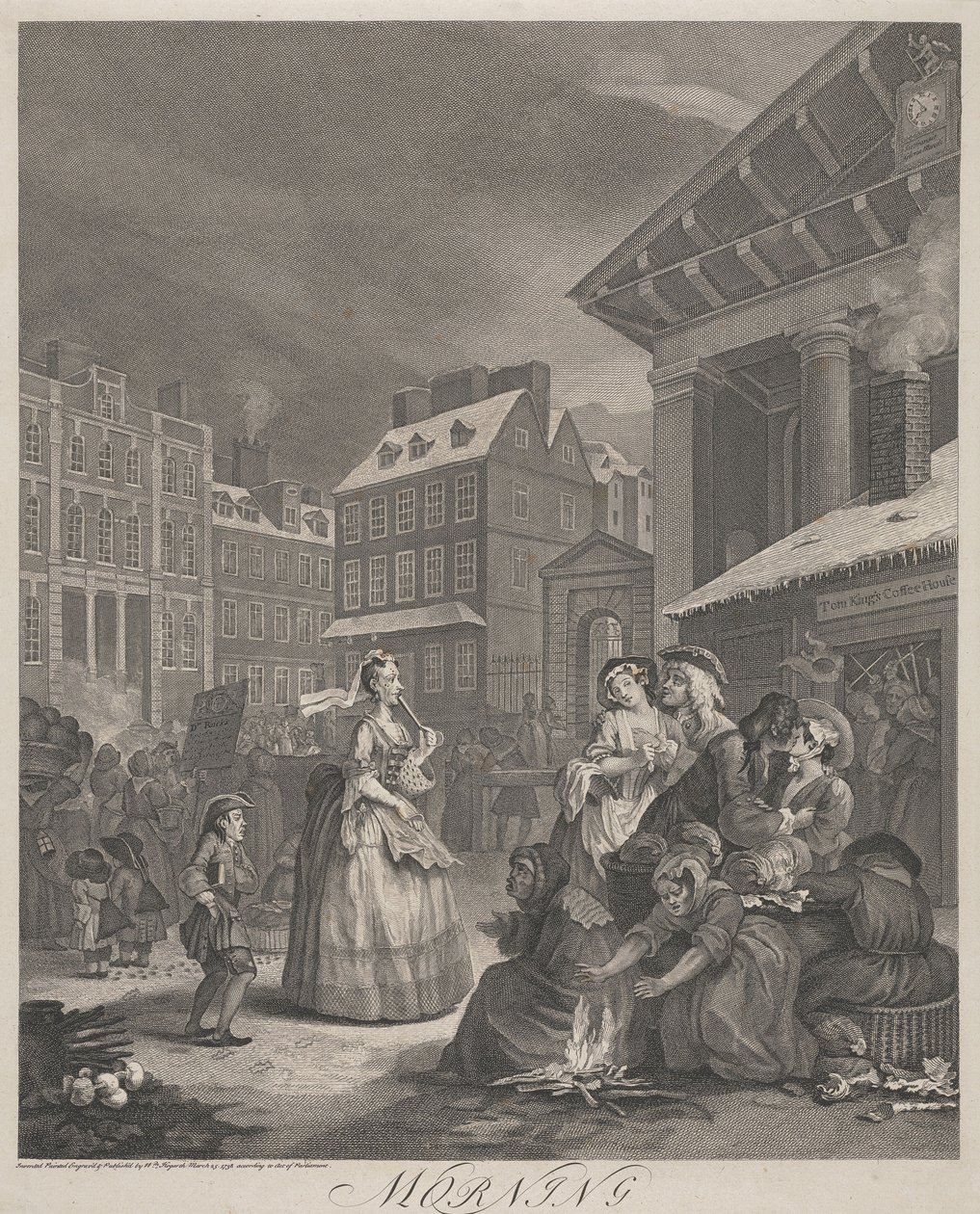 I quattro momenti della giornata, Tavola I:  Mattina da William Hogarth