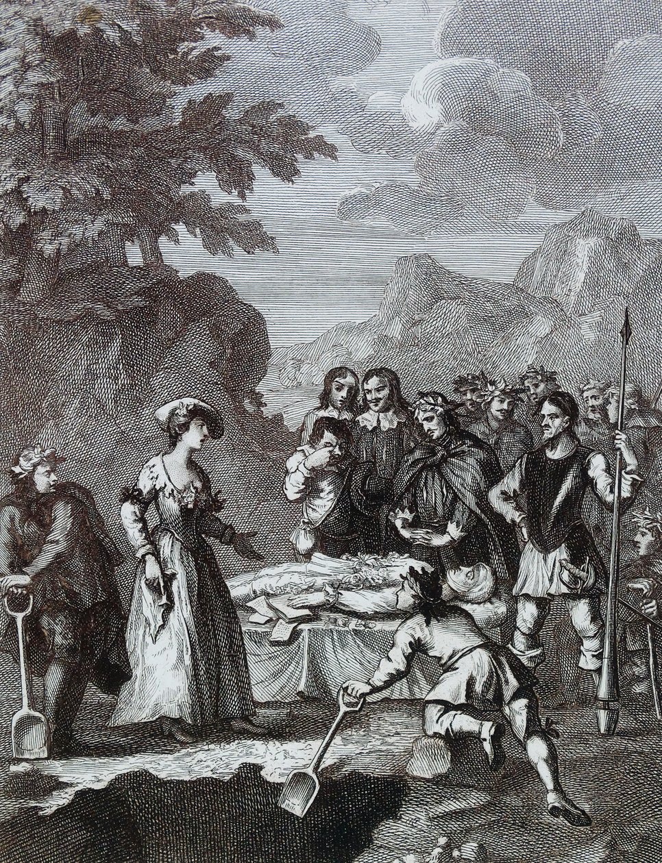 Il funerale di Chyrstom e Marcella che si difende di William Hogarth da William Hogarth