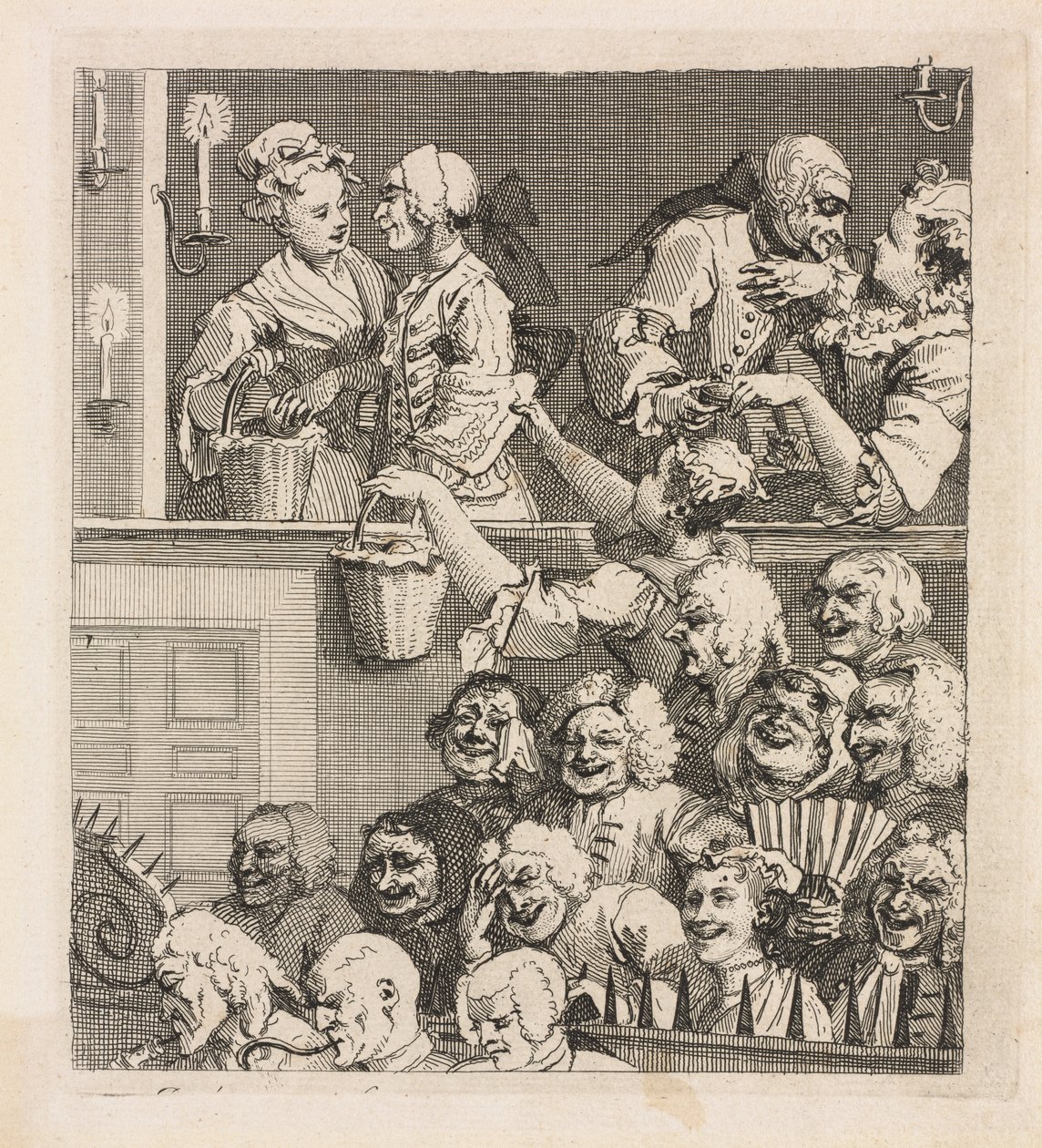 Il Pubblico che Ride da William Hogarth